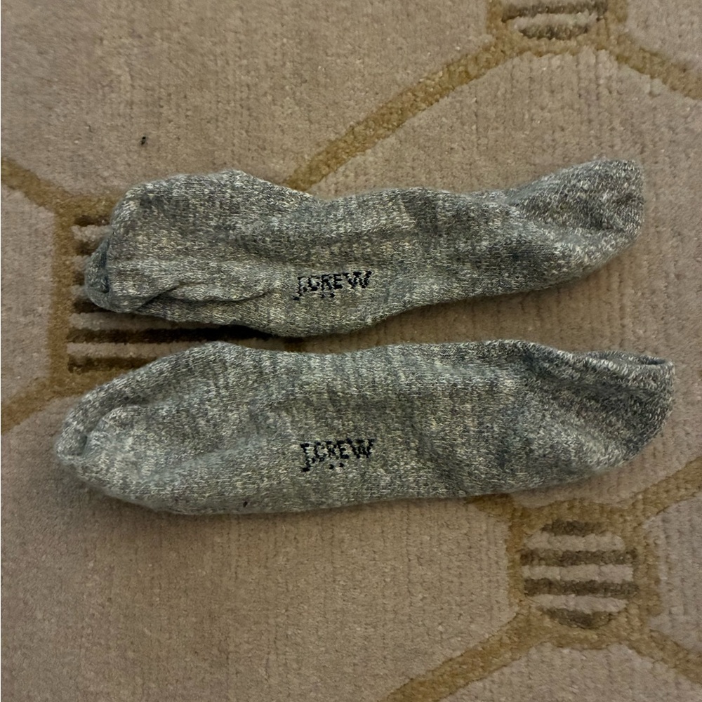J. Crew Loafer Socks Grey Marl